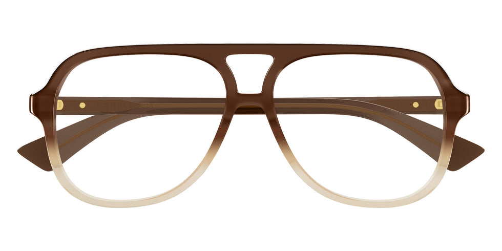 Bottega Veneta® BV1417O BV1417O 004 56 Eyeglasses - 004-Brown