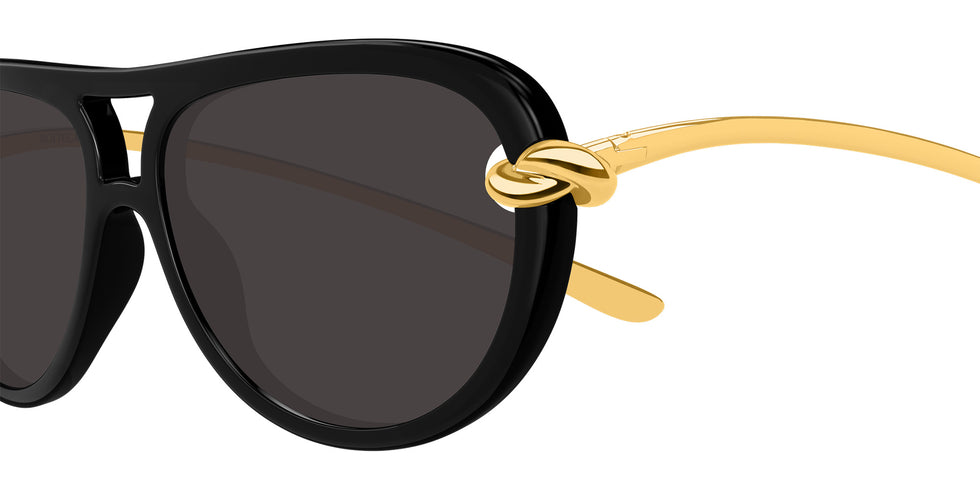 Bottega Veneta® BV1418S BV1418S 005 58 Sunglasses - 005-Black