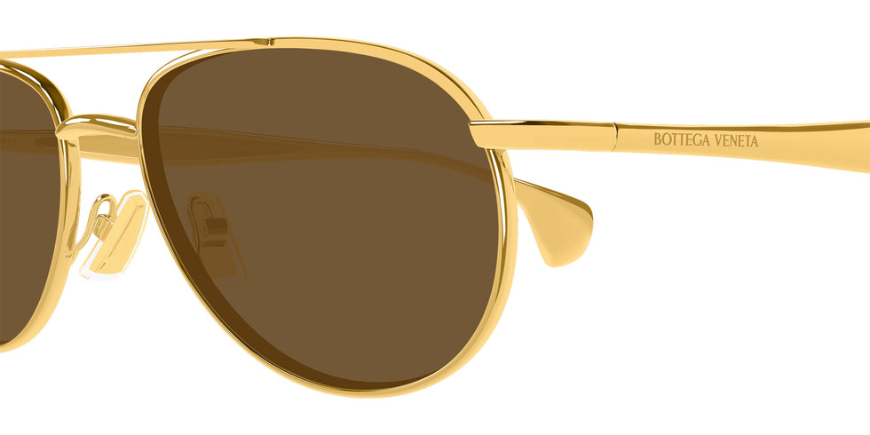 Bottega Veneta® BV1419S BV1419S 001 56 Sunglasses - 001-Gold