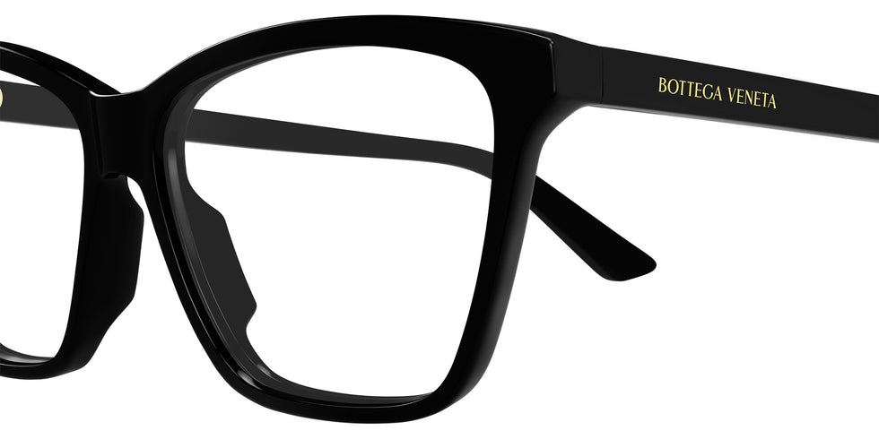 Bottega Veneta® BV1421O BV1421O 001 55 Eyeglasses - 001-Black