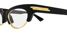 Bottega Veneta® BV1431S BV1431S 009 52 Sunglasses - 009-Black