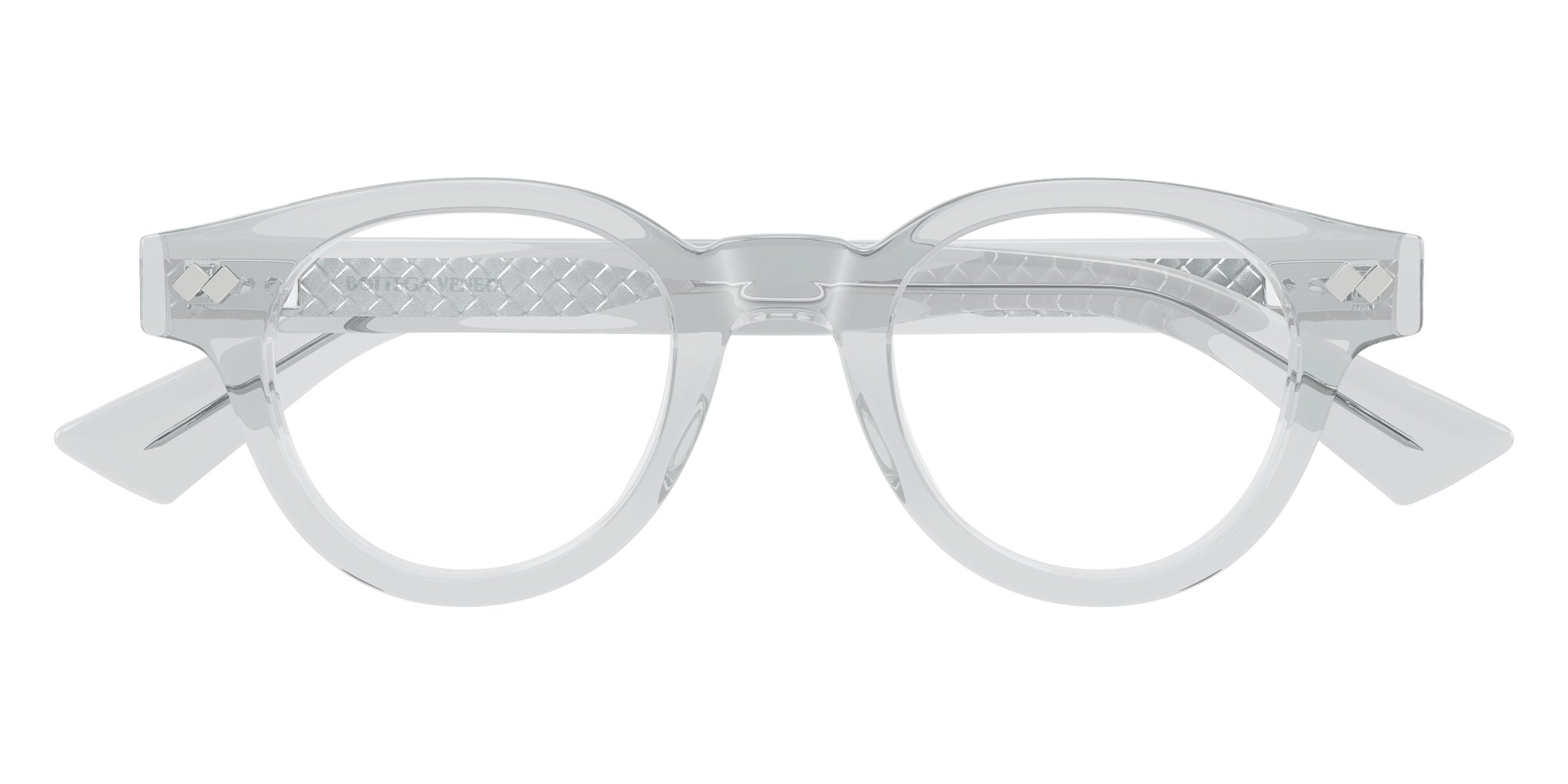 Bottega Veneta® BV1443O BV1443O 003 45 Eyeglasses - 003-Grey