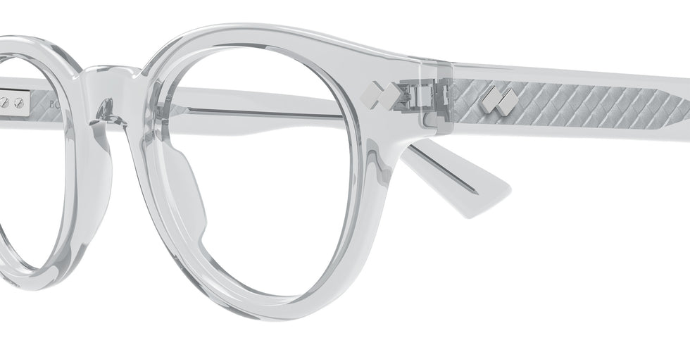 Bottega Veneta® BV1443O BV1443O 003 45 Eyeglasses - 003-Grey