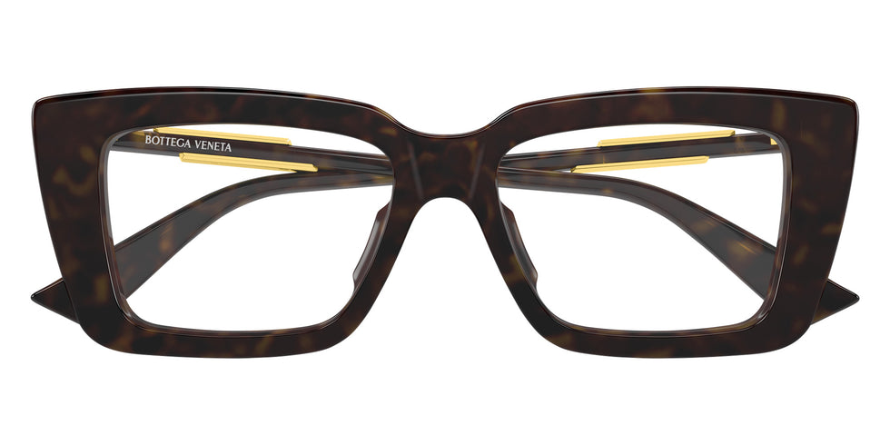 Bottega Veneta® BV1448O BV1448O 002 53 Eyeglasses - 002-Havana
