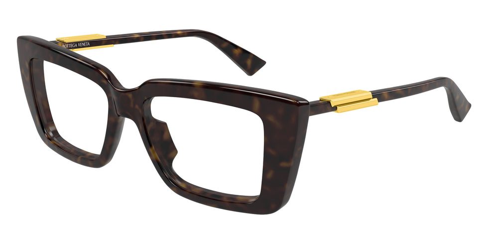 Bottega Veneta® BV1448O BV1448O 002 53 Eyeglasses - 002-Havana