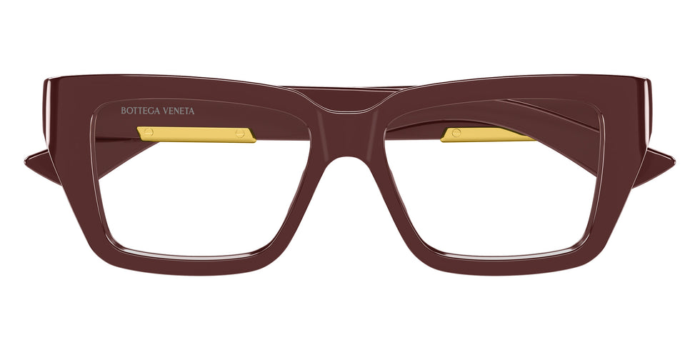 Bottega Veneta® BV1455O BV1455O 004 52 Eyeglasses - 004-Burgundy