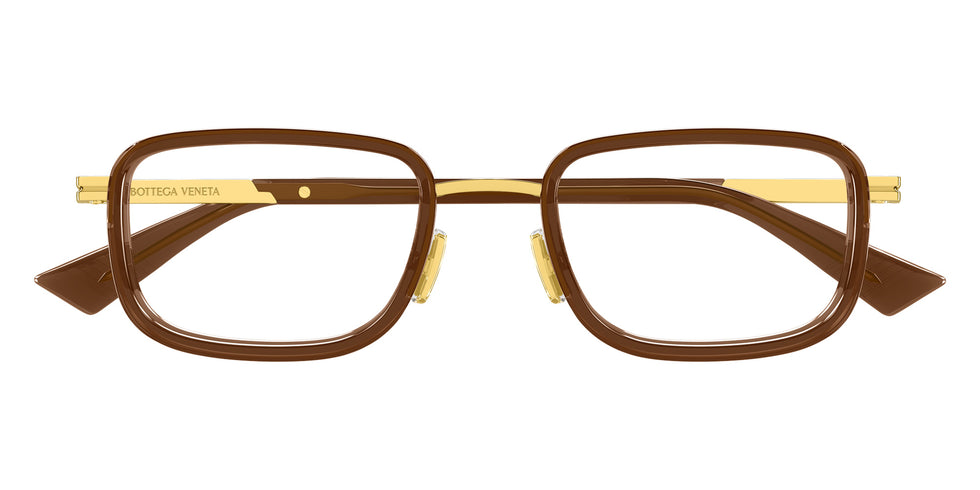 Bottega Veneta® BV1464O BV1464O 007 53 Eyeglasses - 007-Gold