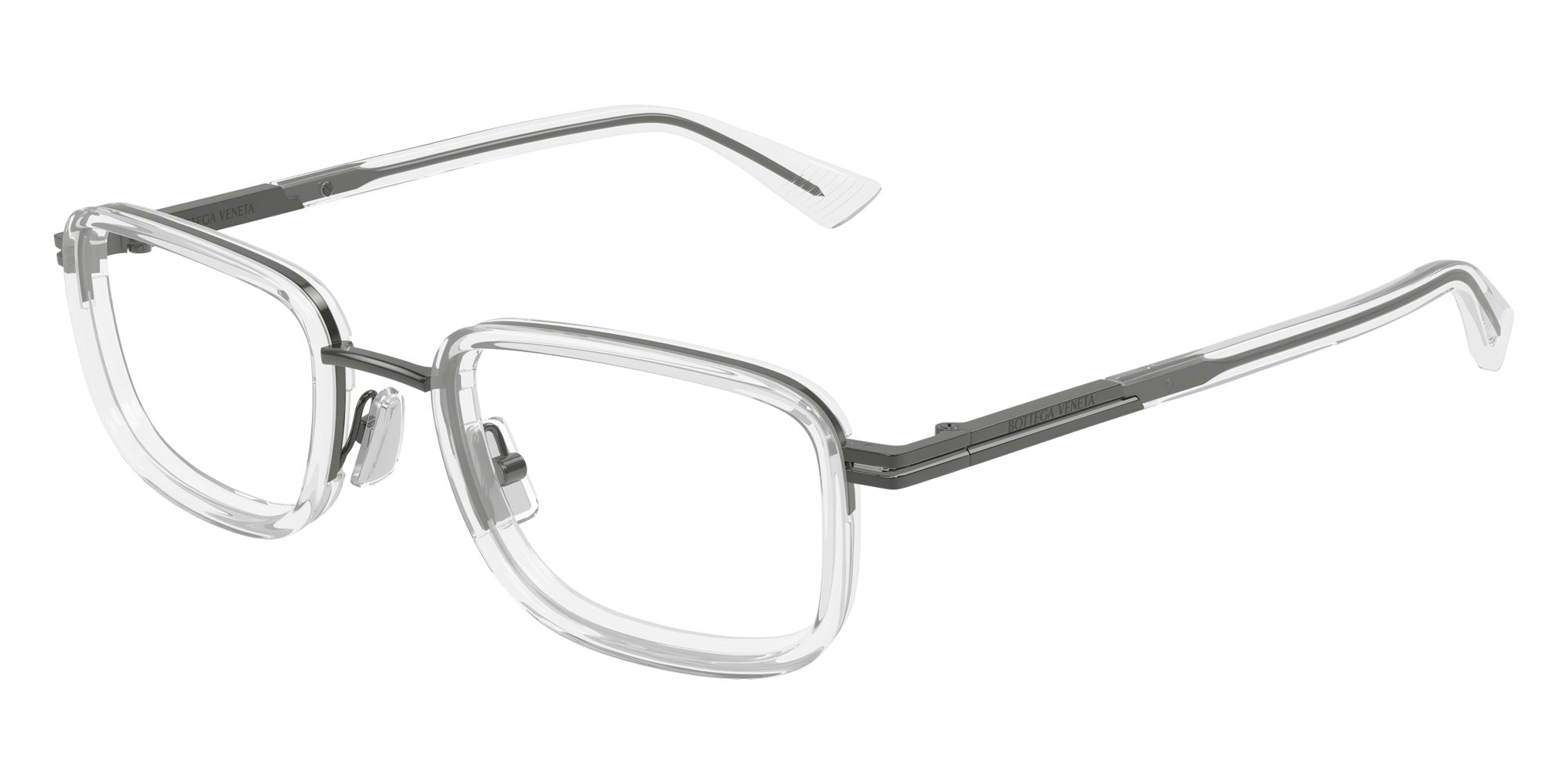 Bottega Veneta® BV1464O BV1464O 008 53 Eyeglasses - 008-Gunmetal