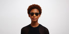 Mykita® CALLUM MYK CALLUM Indigo / Raw Brown Solid 47 - Indigo / Raw Brown Solid Sunglasses