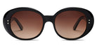 SALT.® CASCADE SAL CASCADE BK 57 - Black/Polarized CR-39 Brown Gradient Sunglasses