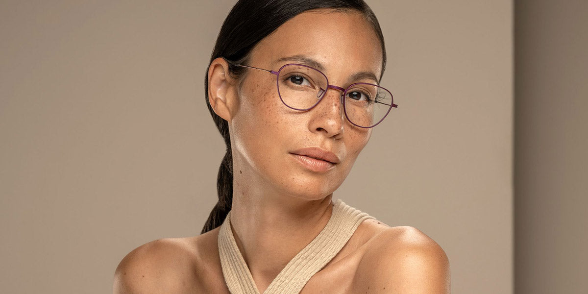 Blackfin® CATALINA BLF CATALINA 1642 51 - Plum Purple / Anodized Purple Eyeglasses