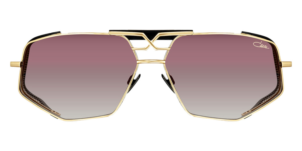 Cazal® 050 Anniversary Edition Sunglasses - 001 Black-Gold/Grey Gradient/Ar Coated