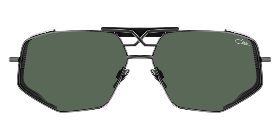 Cazal® 050 Anniversary Edition Sunglasses - 002 Gunmetal-Black/Green Anti-Reflection Coated