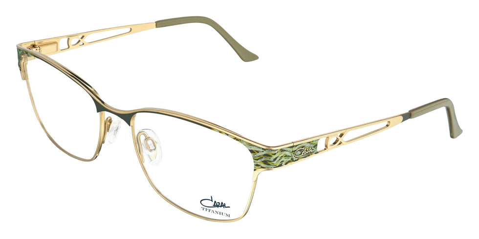 Cazal® 1294-Eyeglasses Eyeglasses - 002 Khaki-Gold