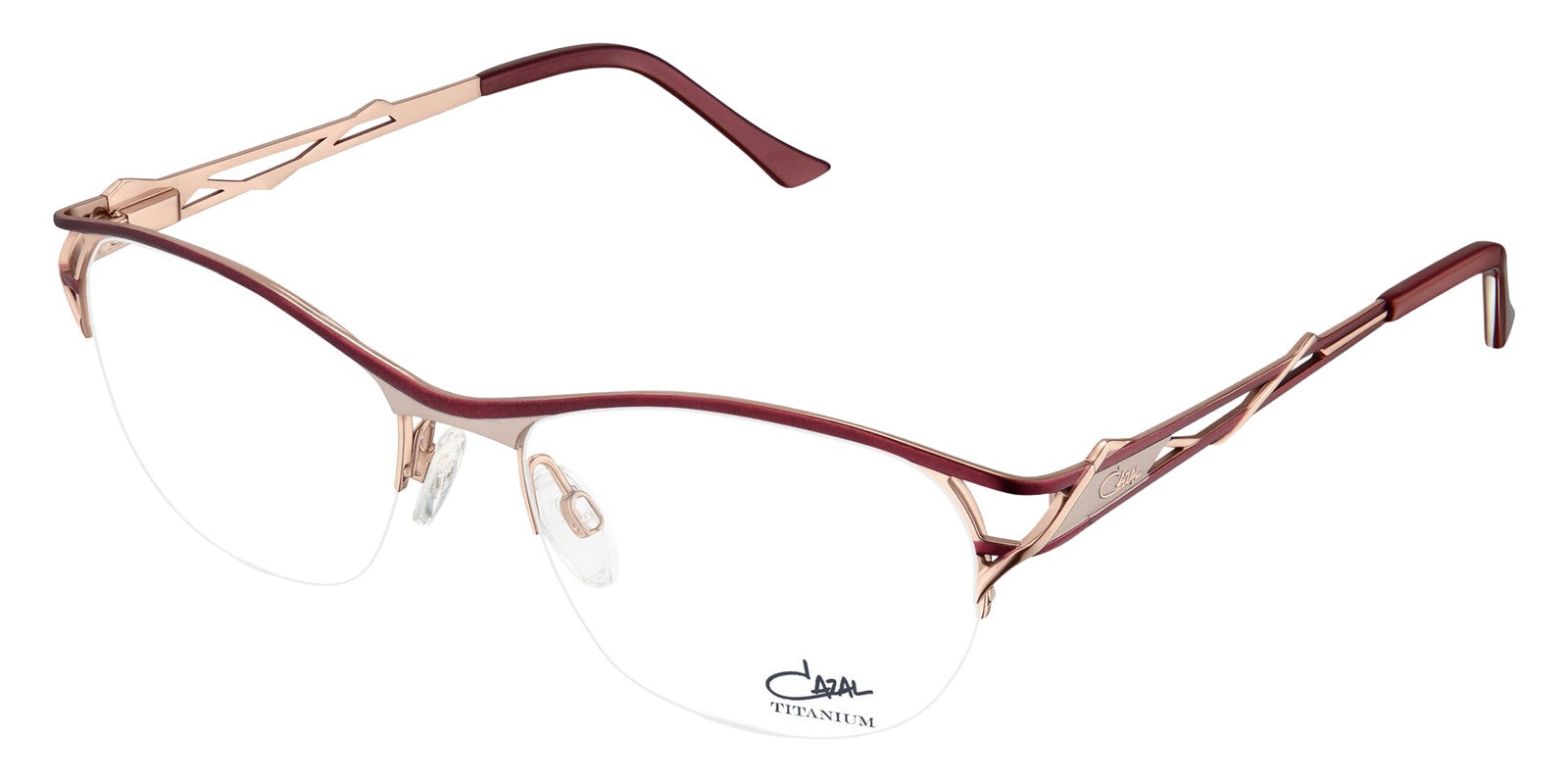 Cazal® 1297 CAZ 1297 003 bordeaux-rosegold 53 Eyeglasses - 003 bordeaux-rosegold