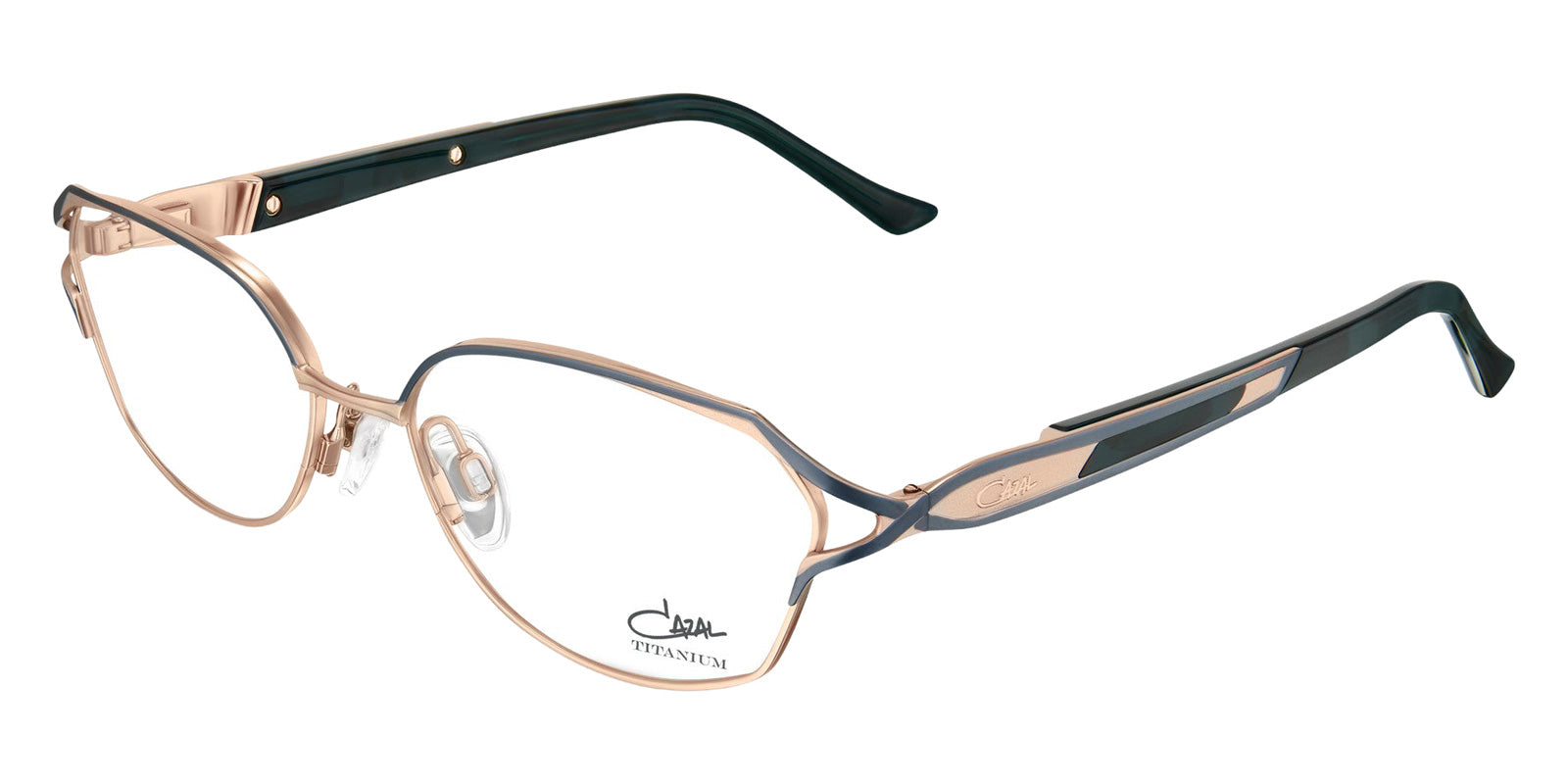 Cazal® 1298 CAZ 1298 004 moss green-rosegold 54 Eyeglasses - 004 moss green-rosegold