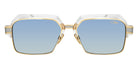 Cazal® 6041/3 Sunglasses - 002 Crystal-Bicolour/Blue Gradient/Ar Coated