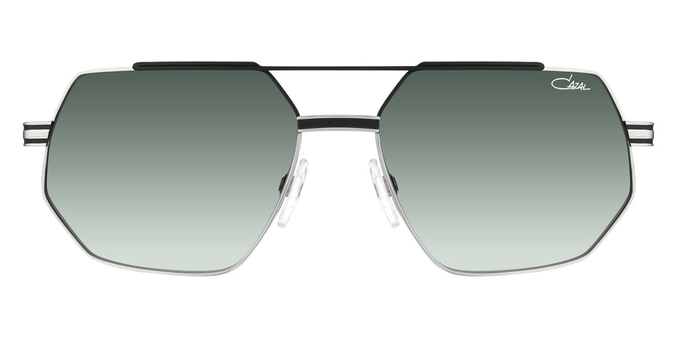 Cazal® 7113/3 Sunglasses - 004 Black-Silver/Green Gradient/Ar Coated