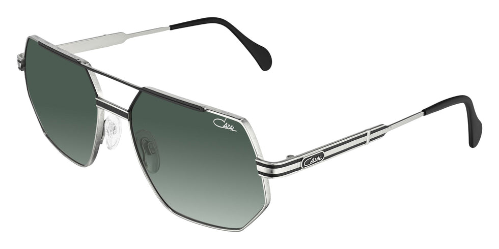 Cazal® 7113/3-Sunglasses Sunglasses - 004 Black-Silver/Green Gradient/Ar Coated