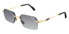 Cazal® 7116/3-Sunglasses Sunglasses - 001 Black-Gold/Grey Gradient/Ar Coated