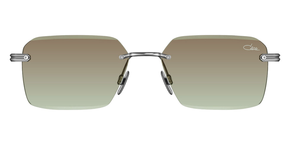 Cazal® 7116/3 Sunglasses - 003 Silver-Olive/Green Gradient/Ar Coated