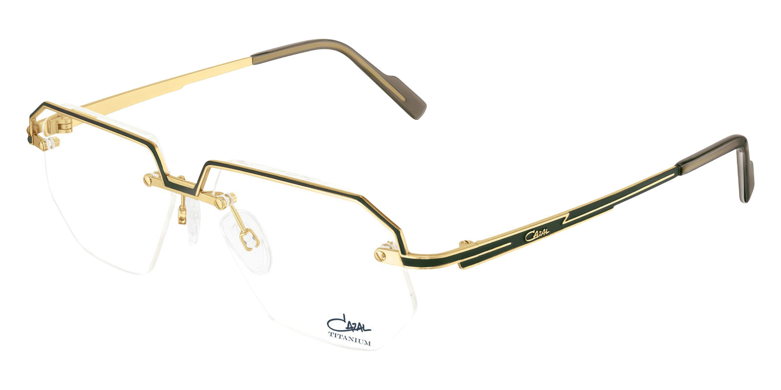 Cazal® 7117 CAZ 7117 002 khaki-gold 54 Eyeglasses - 002 khaki-gold 