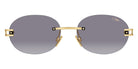 Cazal® 7118/3 Sunglasses - 001 Black-Gold/Grey Gradient/Ar Coated