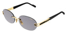 Cazal® 7118/3-Sunglasses Sunglasses - 001 Black-Gold/Grey Gradient/Ar Coated