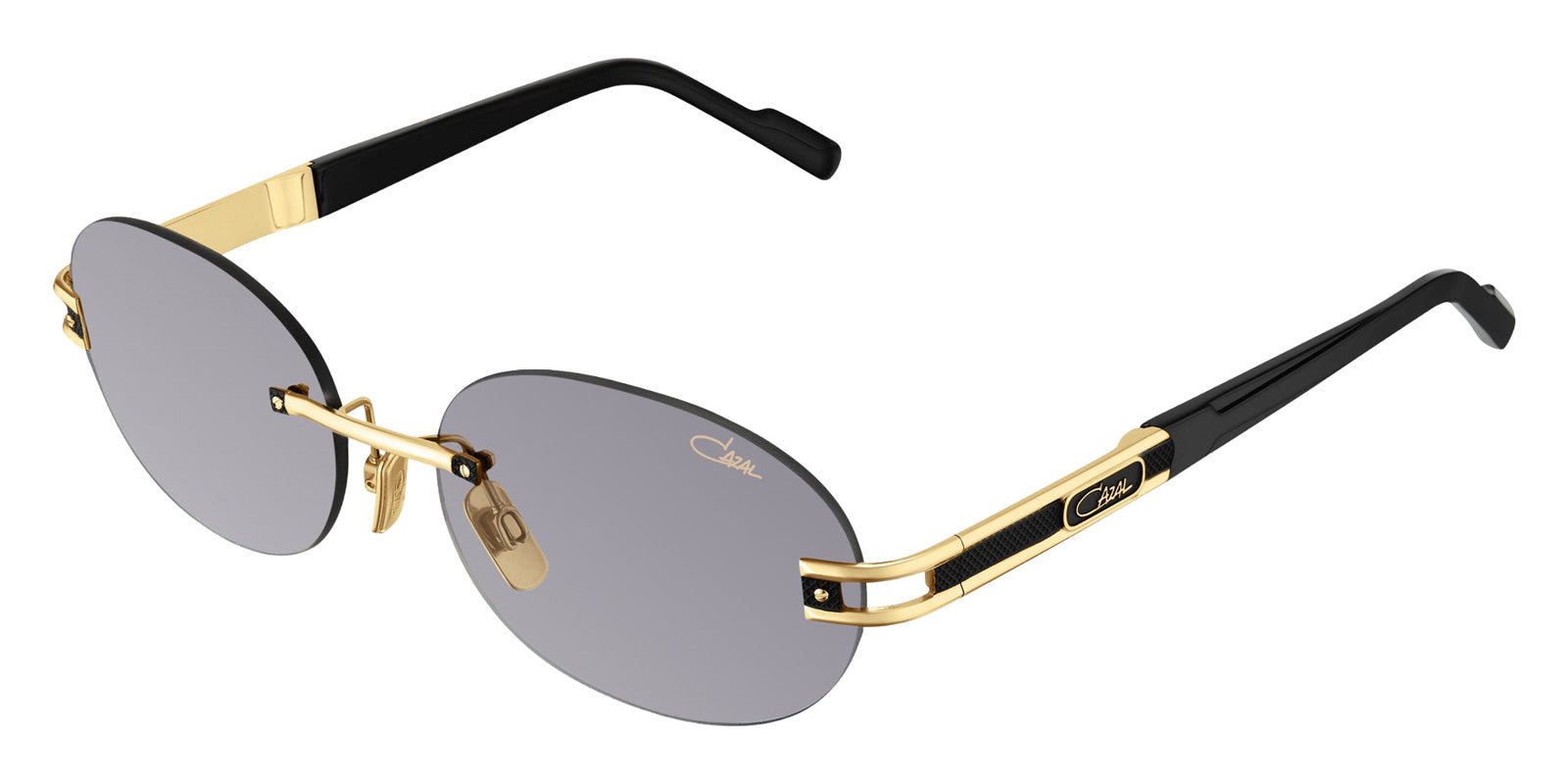 Cazal® 7118/3-Sunglasses Sunglasses - 001 Black-Gold/Grey Gradient/Ar Coated