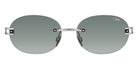 Cazal® 7118/3 Sunglasses - 002 Black-Silver Mat/Green Gradient/Ar Coated