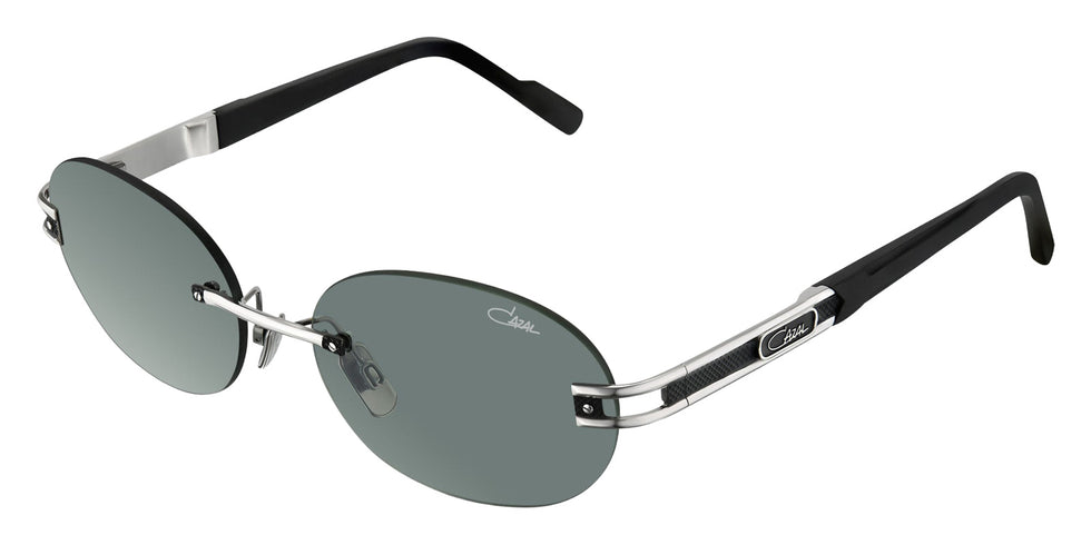 Cazal® 7118/3-Sunglasses Sunglasses - 002 Black-Silver Mat/Green Gradient/Ar Coated