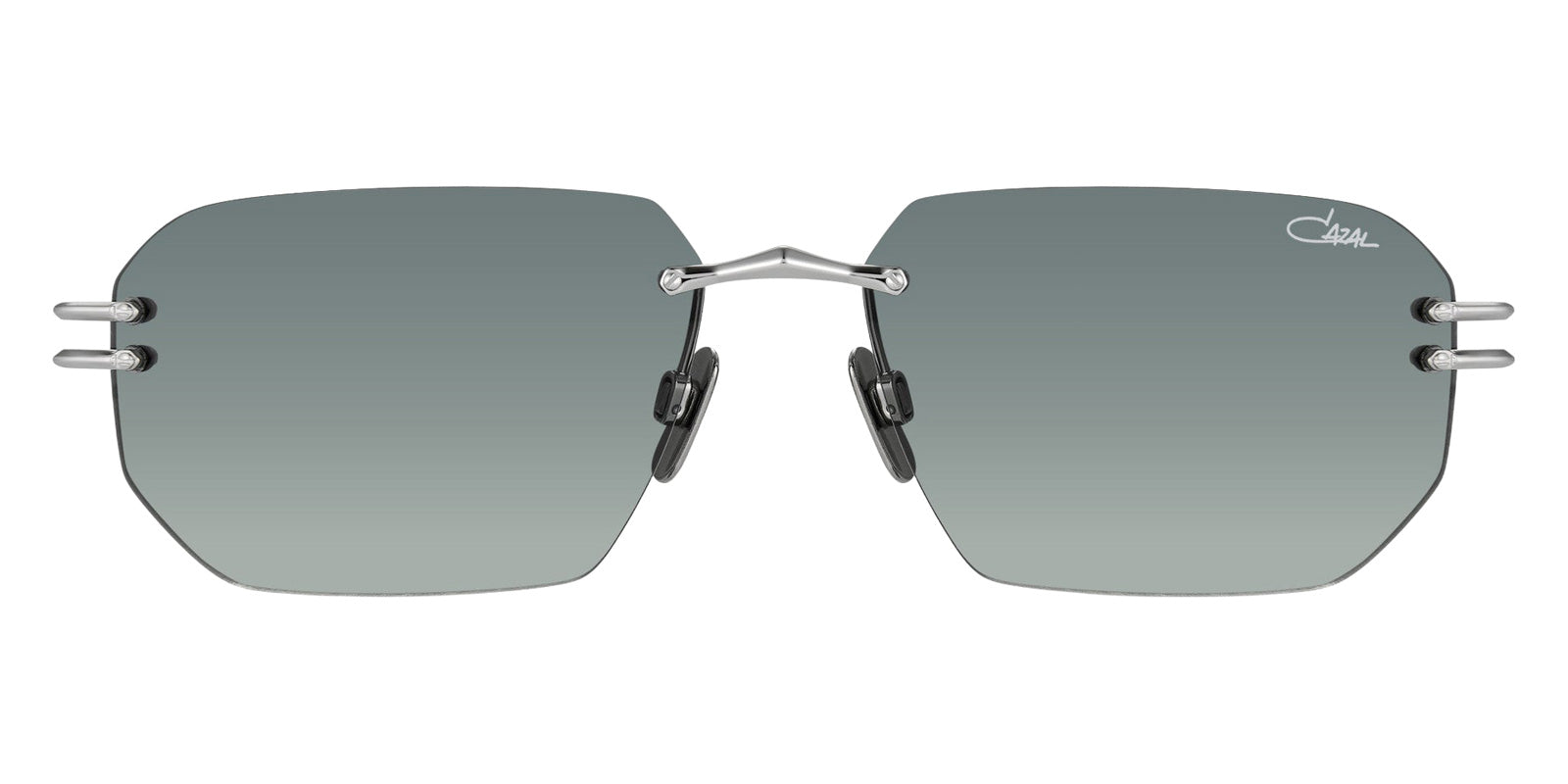 Cazal® 7121/3 Sunglasses - 003 Silver/Green Gradient/Ar Coated