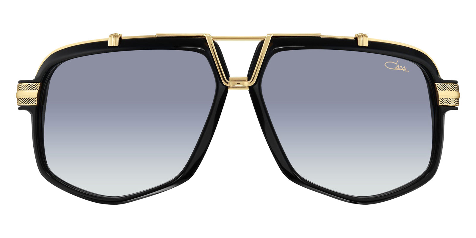 Cazal® 8049 Sunglasses - 001 Black-Gold/Grey Gradient/Ar Coated