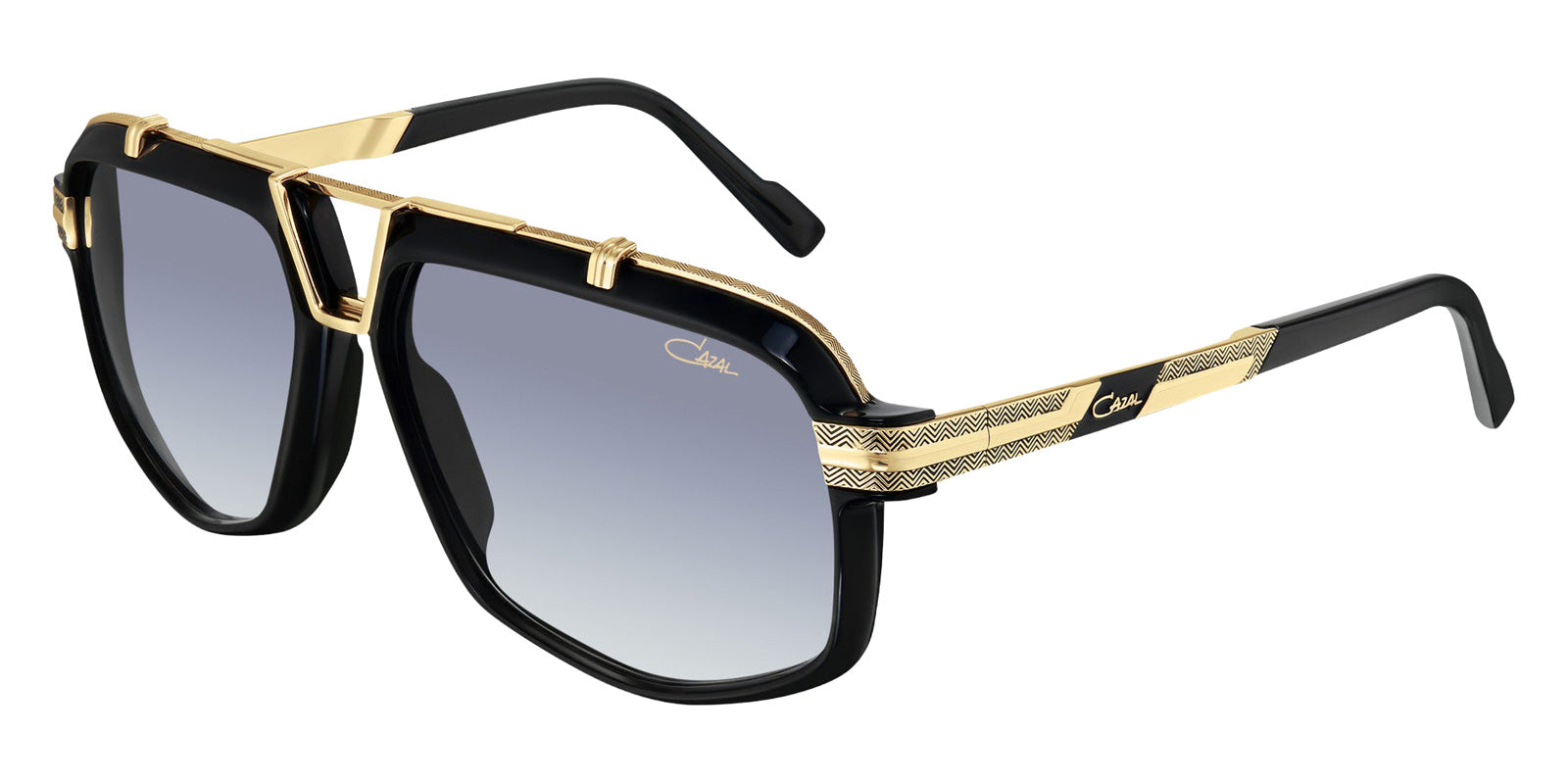 Cazal® 8049-Sunglasses Sunglasses - 001 Black-Gold/Grey Gradient/Ar Coated