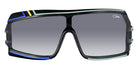 Cazal® 858 Sunglasses - 001 Black-Gunmetal/Grey Gradient/Ar Coated
