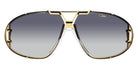 Cazal® 907 Sunglasses - 001 Black-Gold/Grey Gradient/Ar Coated