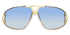 Cazal® 907 Sunglasses - 332 Gold-Milky White/Blue Gradient/Ar Coated