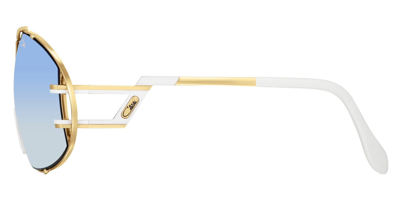 Cazal® 907-Sunglasses Sunglasses - 332 Gold-Milky White/Blue Gradient/Ar Coated