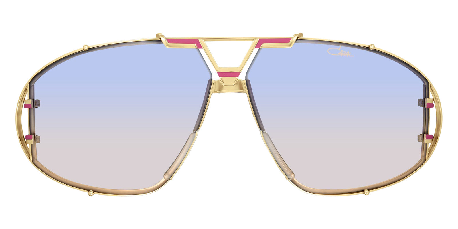 Cazal® 907 Sunglasses - 359 Gold-Pink/Blue Gradient/Ar Coated