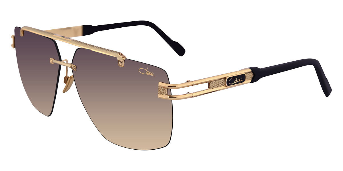 Cazal® 9107 CAZ 9107 001 62 - 001 Black/Gold / Brown Gradient AR Sunglasses