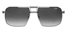 Cazal® 9112 Sunglasses - 002 Dark Green-Silver/Grey Gradient/Ar Coated