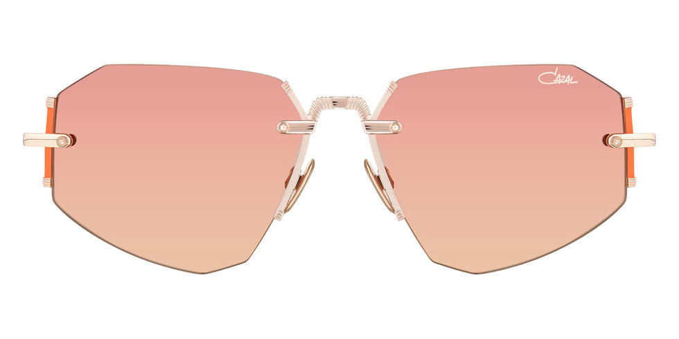 Cazal® 9509 Sunglasses - 004 Rosegold-Orange/Bronze Gradient/Ar Coated