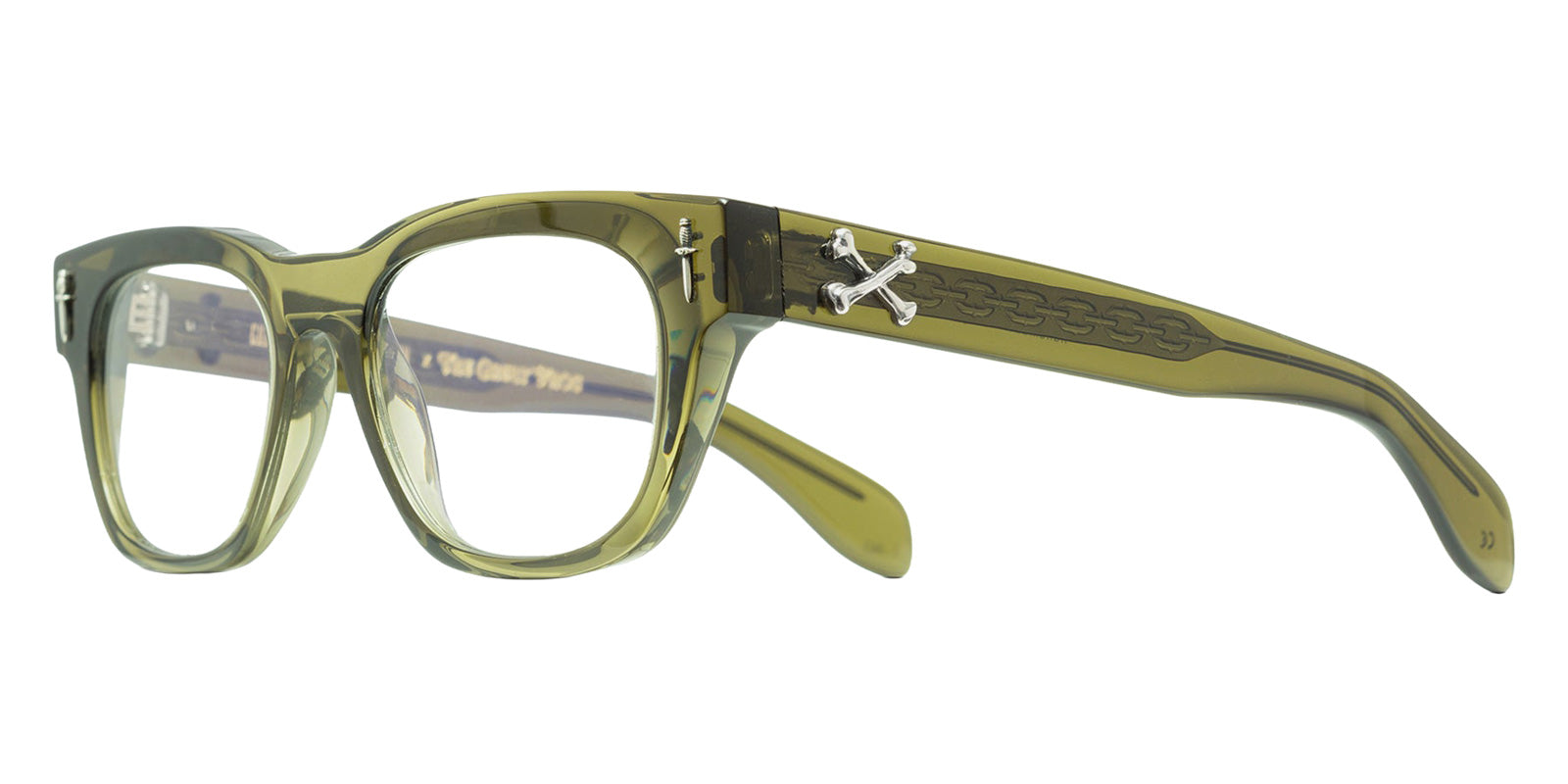 Cutler and Gross® The Great Frog Crossbones CG TGF Crossbones OP Olive 53 - Olive