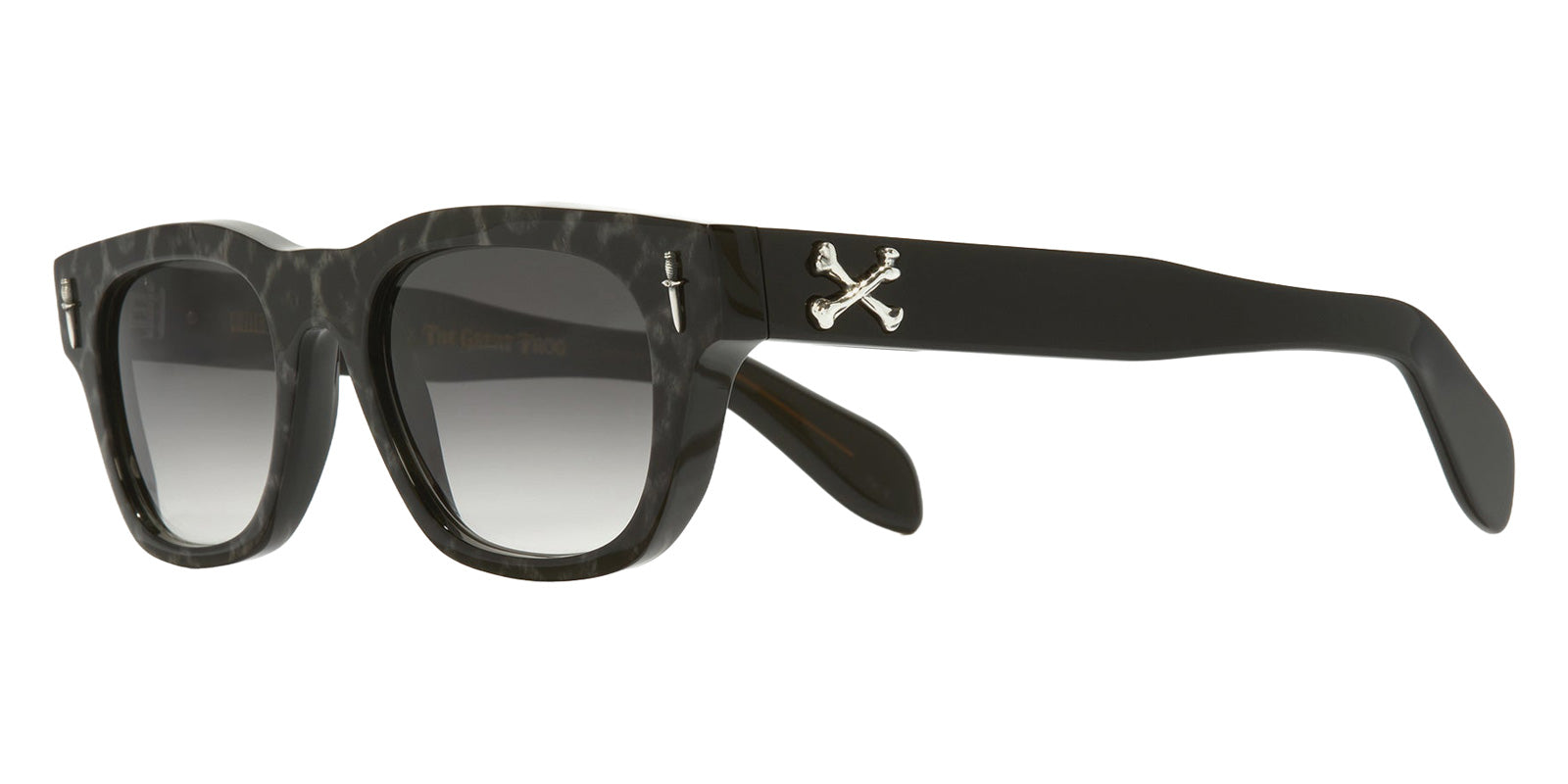 Cutler and Gross® The Great Frog Crossbones CG TGF Crossbones SUN Leopard on Black 53 - Leopard on Black