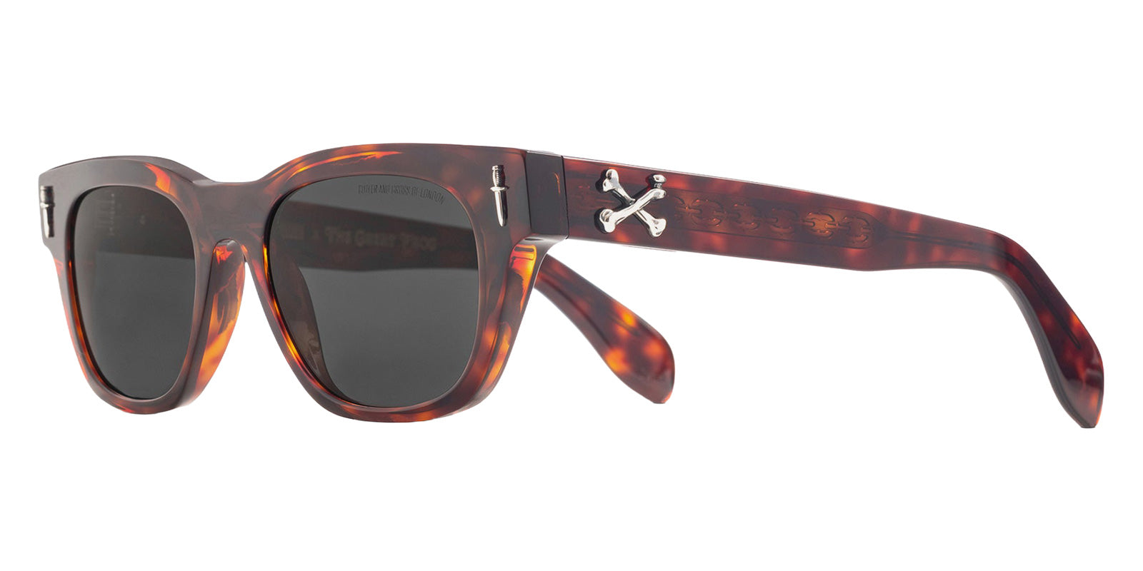 Cutler and Gross® The Great Frog Crossbones CG TGF Crossbones SUN Tiger Eye Havana 53 - Tiger Eye Havana