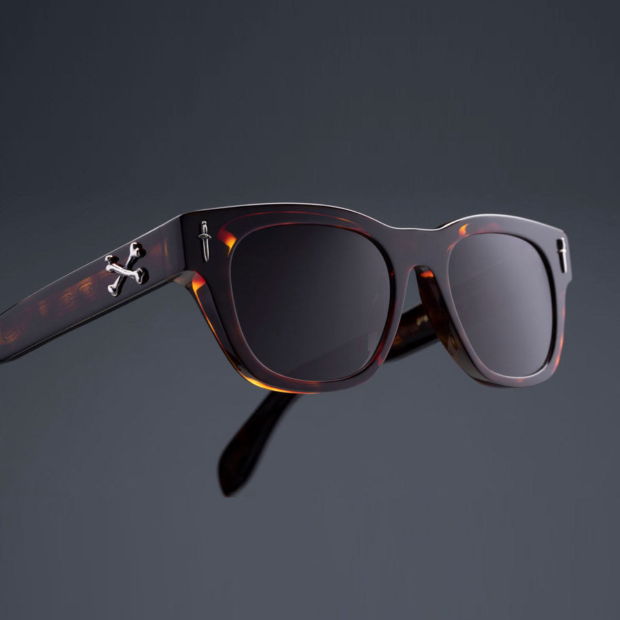 Cutler and Gross® The Great Frog Crossbones CG TGF Crossbones SUN Tiger Eye Havana 53 - Tiger Eye Havana