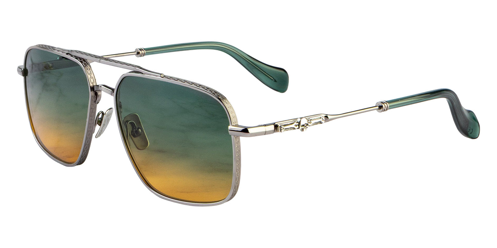 Cutler and Gross® The Great Frog Ganton CG TGF Ganton SUN Gun Metal/Silver 59 - Gun Metal/Silver