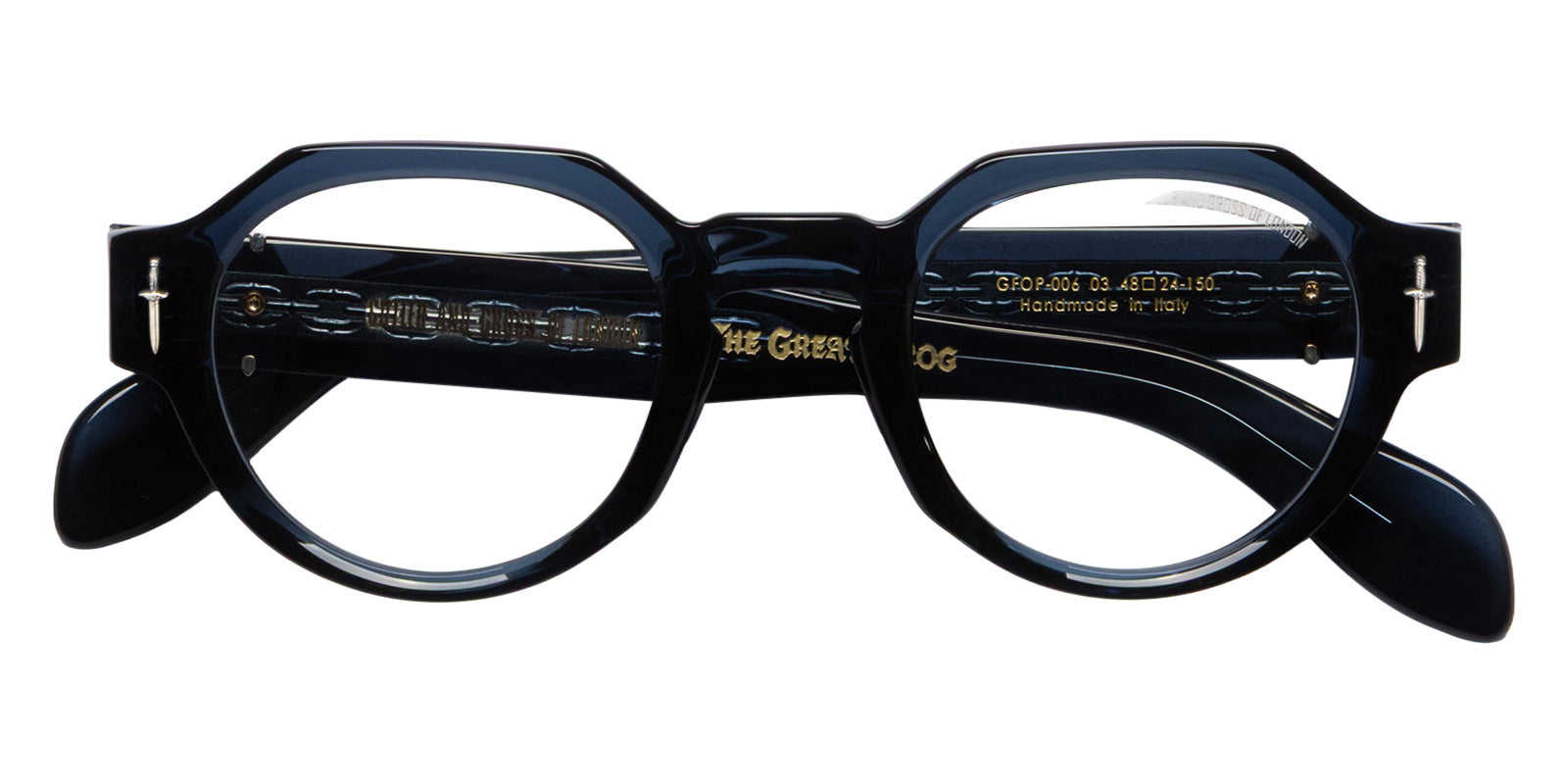 Cutler and Gross® The Great Frog Lucky Diamond I CG TGF Lucky Diamond I OP Deep Blue 48 - Deep Blue