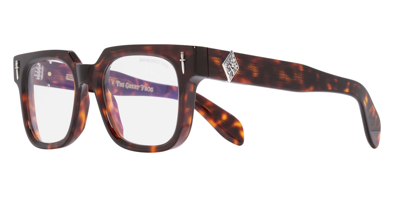 Cutler and Gross® The Great Frog Lucky Diamond II CG TGF Lucky Diamond II OP Dark Turtle 52 - Dark Turtle