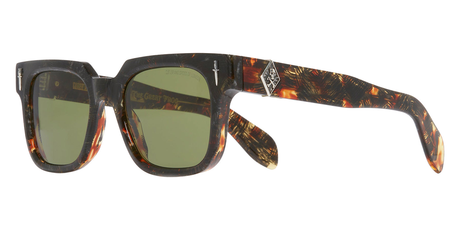 Cutler and Gross® The Great Frog Lucky Diamond II CG TGF Lucky Diamond II SUN Brush Stroke 52 - Brush Stroke